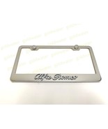 3D Alfa Romeo Badge Emblem Stainless Steel Chrome Metal License Plate Frame - €19,92 EUR