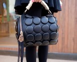 S handbags boston bags women tassel button designer shoulder bag pu leather bucket thumb155 crop