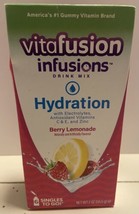 Vitafusion Infusions Hydration Drink Mix 6 Single to Go Berry Lemonade - $10.85