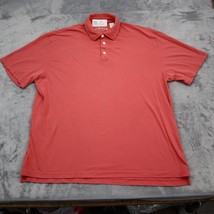 Orvis Shirt Mens XL Red Chest Button Short Sleeve Pullover Collared Top - £20.32 GBP