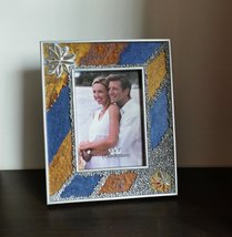 Silver Pebble Decorated Photo Frame J089 - £32.38 GBP