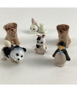 Littlest Pet Shop 90s Figure 6pc Lot Dogs Penguin Bunny Vintage 1993 Ken... - $54.09 CAD