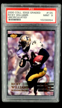 2000 Collector&#39;s Edge Graded Uncirculated #135 Ricky Williams /5000 PSA 9 Mint - £7.86 GBP