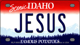 Jesus Idaho Novelty Mini Metal License Plate Tag - £11.83 GBP