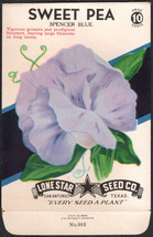 Spencer Blue Sweet Pea Lone Star 10¢ Seed Pack - As Low As 50¢ - £4.68 GBP
