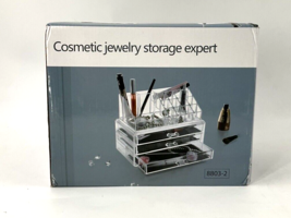Clear Cosmetic Makeup Case Holder Drawers Jewelry Storage Expert Box 880... - $13.86