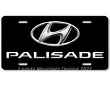 Hyundai Palisade Inspired Art on Black FLAT Aluminum Novelty License Tag... - $17.99