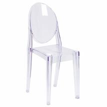 Flash Furniture Cheryl Indoor/Outdoor Ghost Accent and Dining Chair with... - $107.79