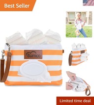 Bumco Orange Diaper Clutch - Stylish Portable Wipes Dispenser for Parents - $784.64 MXN