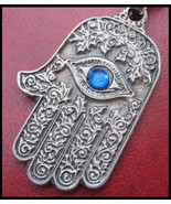 Asymetric hamsa keychain blessing from Israel with evil eye protection k... - £7.59 GBP