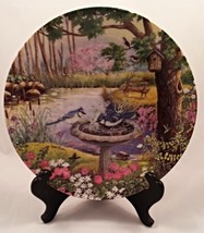 Natures Garden A Morning Splash Carol Decker Bradex Collectors Plate  - £14.98 GBP