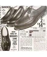 1969 Haband Company Wing Tip Brogues Sneakers Advertisement Shoes Fashio... - $19.99