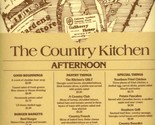 The Country Kitchen Menu Callaway Gardens Pine Mountain Georgia 1985 - $27.69