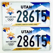 2002 United States Utah Olympic Winter Games Passenger License Plate 286T5 - £26.37 GBP