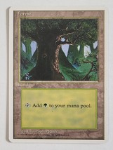 1995 Forest Land Magic The Gathering Trading Game Card Mtg Vintage Retro - £6.25 GBP