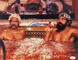 Cheech And Chong Autographed Dual Signed 11x14 Photo Jsa Witnessed Certified - £70.76 GBP