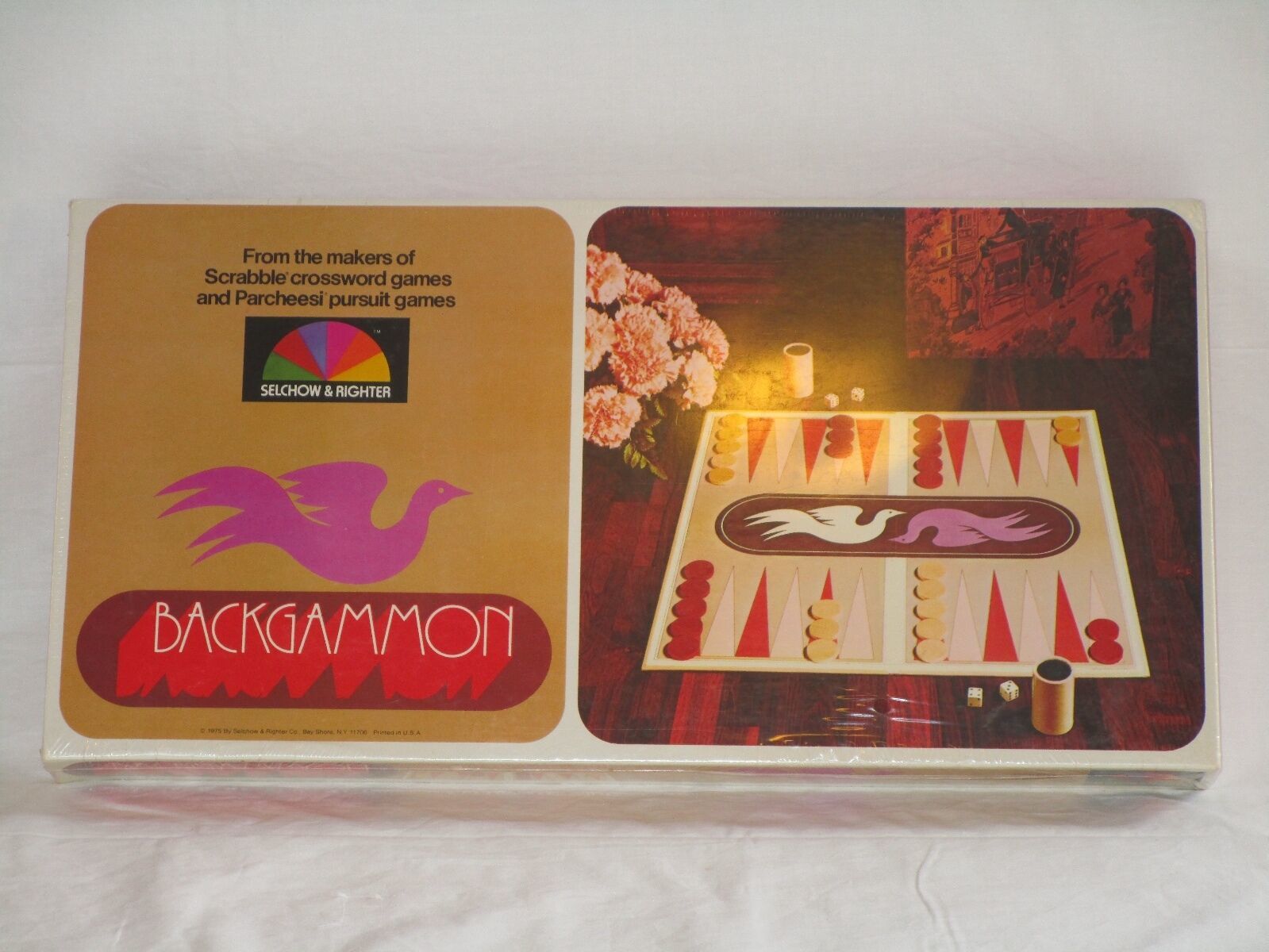 Selchow & Righter 1975 Backgammon Game SEALED - $21.99