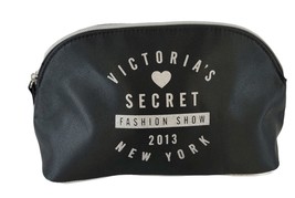 Victoria's Secret Black/Silver Ny Fashion Show Cosmetic Travel Bag 2013 - $7.91