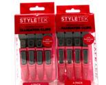 StyleTek Perfect Grip Alligator Clips Pink 4 -2 Pack - £18.27 GBP