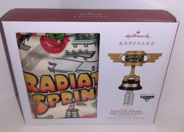 Hallmark 2022 Miniature Radiator Springs Tree Topper &amp; Skirt Disney CARS... - £14.61 GBP