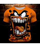 Men&#39;s T shirt Tee Funny Grimace 3D Print Crew Neck Clothing Apparel Shor... - $10.99