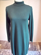 Agb Lady&#39;s Dress Medium Hunter Green Long Sleeve New - £19.13 GBP