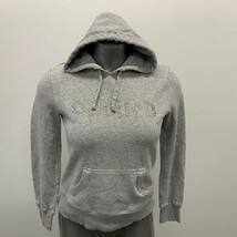 Aeropostale Women&#39;s Hoodie Sweatshirt Size Small Gray Cotton Poly - $7.92