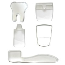 Dental Teeth Dentist Hygienist Appreciation Set Of 5 Cookie Cutters USA PR1650 - £8.78 GBP