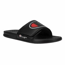 Champion Slide Hook and Loop Closure Sandals, CPS10675M /BLK Multi Sizes Black - £23.68 GBP