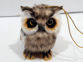 Christmas Woodland Fury Owl Ornaments Tree Decor - £11.72 GBP