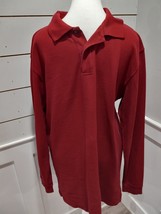 LL Bean Men Size Medium Tall Polo Long Sleeve Shirt - $13.99