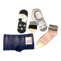 A New Day Xhilaration Girls Pair Of 7 Ankle Socks &amp; Pull On Shorts Multi... - $22.79