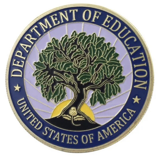 Department of Education US Government Coin DOE W/ Retirement Award Item image 6