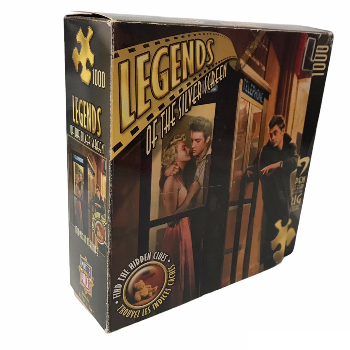 Jigsaw Puzzle Legends Of The Silver Screen Elvis Midnight Matinee 1000 Piece Fun - $17.39