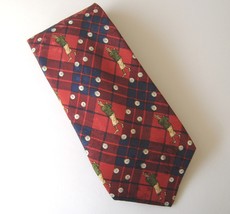 Robert Talbott Diablo Scotch Club Necktie Golfer Golf Balls Silk Plaid R... - $25.00