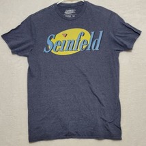 Seinfeld Men&#39;s T shirt Size M Medium blue logo graphic ripple junction 90s Tv - £8.12 GBP