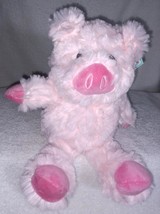 Hugme Whimsical Light Pink Pig 10.5&quot; Small Plush NWT Very Soft - £6.61 GBP