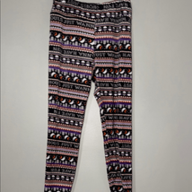 No Boundaries Juniors&#39; Halloween Fleece Pants Halloween Fairisle - $7.84