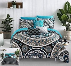 Large Scale Contemporary Bohemian Reversible Printed With, By Chic Home. - $116.97