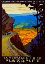6223.Chemins de Fer La Montagne noire Mazamet Travel Poster.Wall Art Decor. - £12.74 GBP+