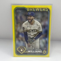 2024 Topps Series 1 Baseball Devin Williams #135 Yellow Milwaukee Brewers - £1.87 GBP