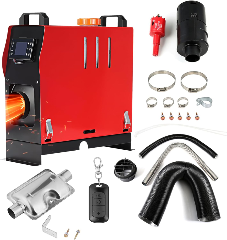 Diesel Heater 8KW 12V/24V, Parking Heater with Remote Control and LCD Di... - $184.28