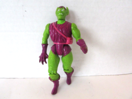 Toy Biz 1991 Marvel Superheroes Green Goblin Action Figure Pink Pouch 4.75&quot; - £4.72 GBP
