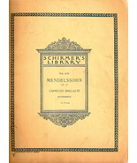  Schirmer&#39;s Library Vol. 1187 Mendelssohn Capriccio Brillante - £18.09 GBP