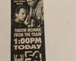Throw Momma From The Train Tv Guide Print Ad Billy Crystal Danny DeVito ... - £4.66 GBP