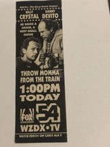 Throw Momma From The Train Tv Guide Print Ad Billy Crystal Danny DeVito TPA5 - £4.63 GBP