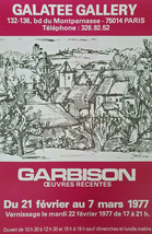 Garbison – Original Exhibition Poster – Galatea Gallery - Rare – Poster - 1977 - £112.14 GBP
