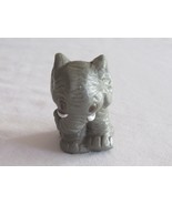 Vintage Hard Plastic Gray Figure Elephant Baby Retired 2&quot; Marked AU91 Ca... - $14.03 CAD