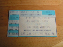 NHL LA Kings Ticket Stub Vs. Hartford Whalers 1/13/90 Very Rare! - £4.05 GBP