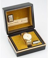 Vintage Men&#39;s 10k Gold-Filled Bulova Accutron Watch Movement 214 w/ Orig... - £1,177.04 GBP
